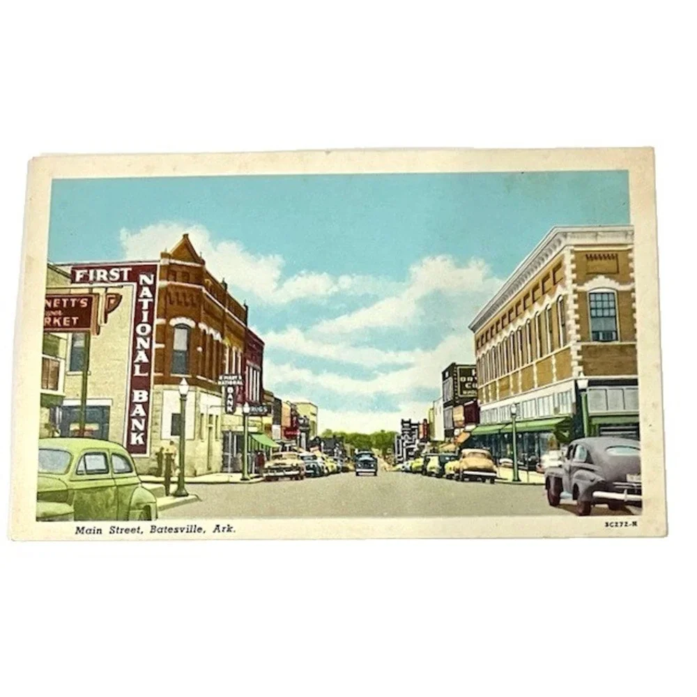 Vintage Batesville Arkansas Postcards Set of 4 Unused Cards